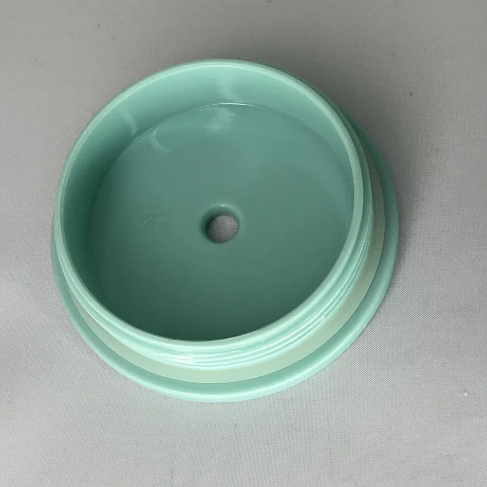 Starbucks Teal Aqua Light Blue Metal Tumbler Cold Cup 16oz - No Straw-
